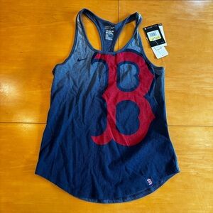 Nike S NWT dry fit, Boston Red Sox sleeveless Nike Tee Racerback T-shirt